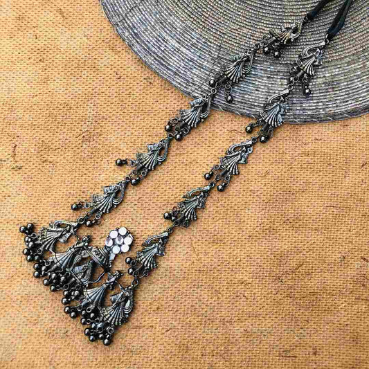 LARQ JEWELS BLACK POLISH BAND-BAJA-BARAT NECKLACE SET