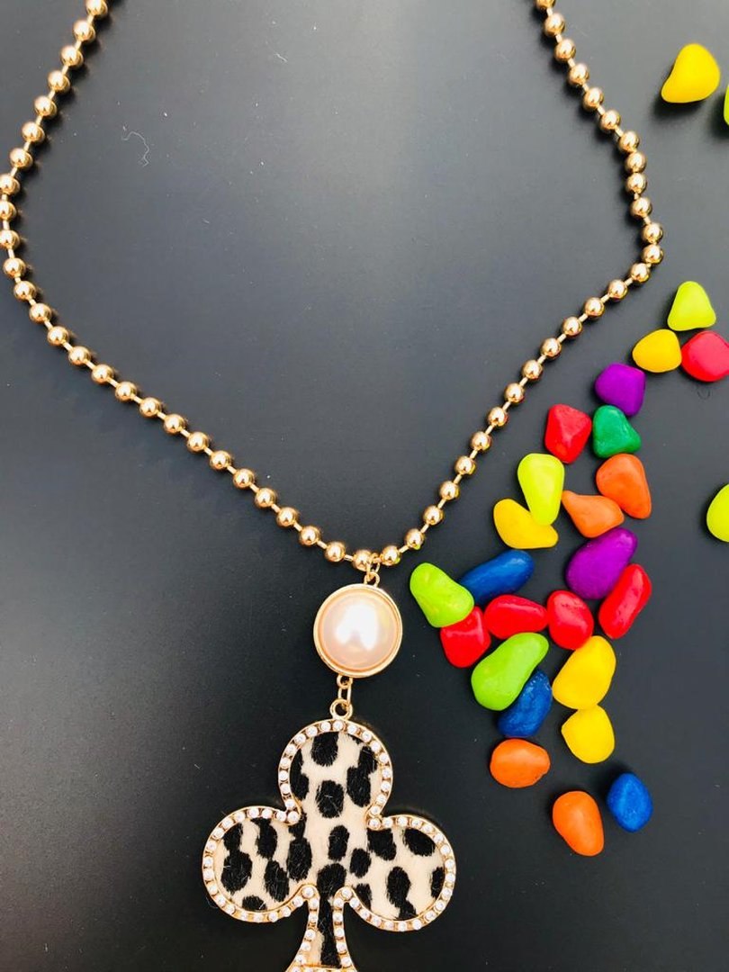 LARQ JEWELS Ace of Spades Pendant Cuban Necklace