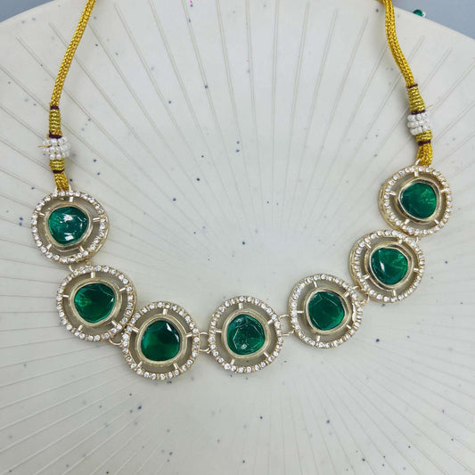 Crystal Halo Necklace Set