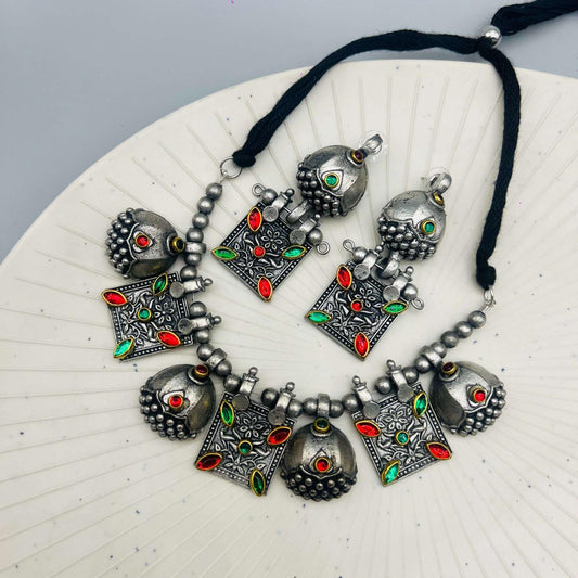 Boho Luxe Tribal Treasure Necklace Set