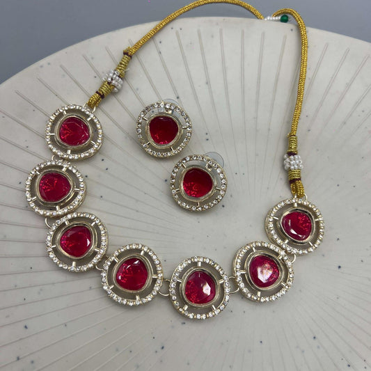 Contemporary Crystal Necklace