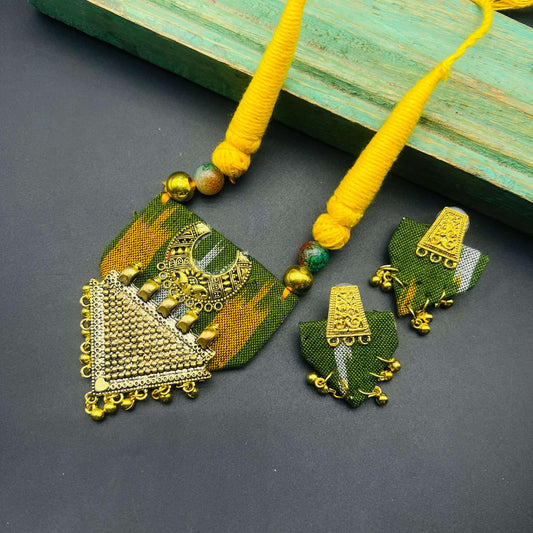 Tribal Triangle Treasure Necklace Set