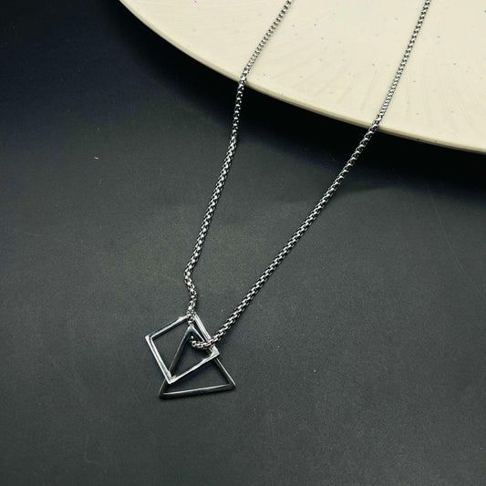 Interlocking Geometry Cube Pendant