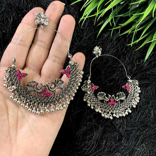 Pink Stud Traditional Dangle  Drop Earrings For Women