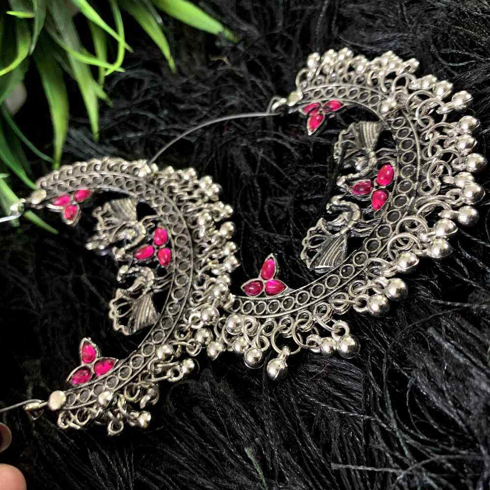 Pink Stud Traditional Dangle  Drop Earrings For Women