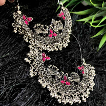 Pink Stud Traditional Dangle  Drop Earrings For Women