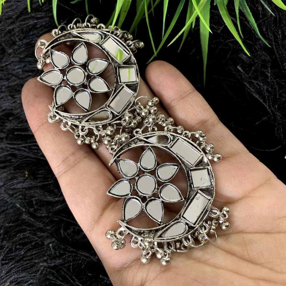 LARQ JEWELS Afghani Boho Mirror Choker Necklace