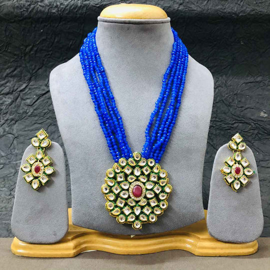 LARQ JEWELS Padmavati Style Kundan Necklace Set