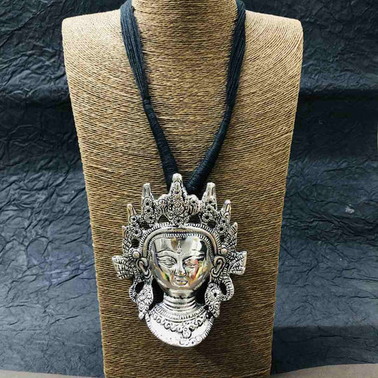 LARQ JEWELS Brass Goddess Big Size Durga Mata Necklace