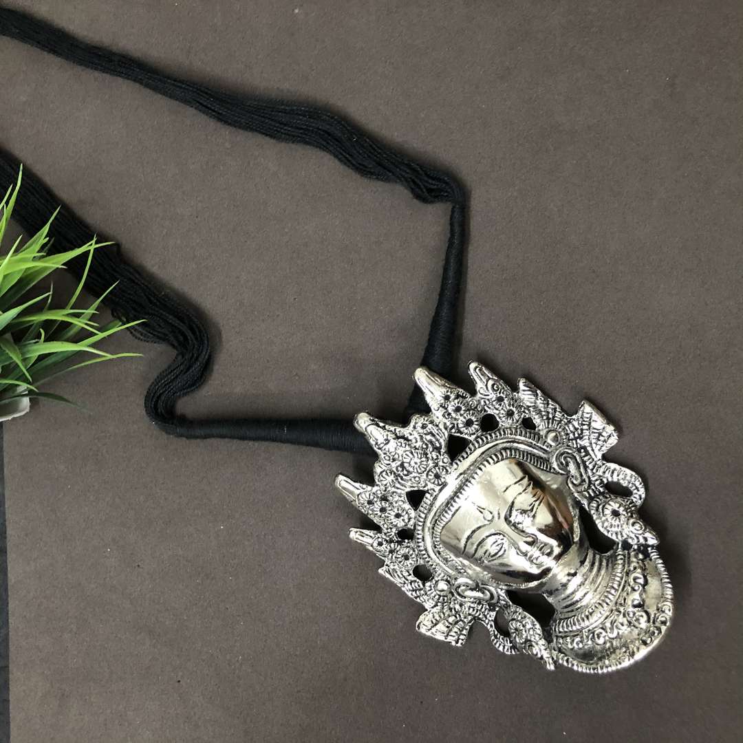 LARQ JEWELS Brass Goddess Big Size Durga Mata Necklace