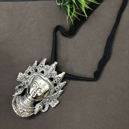 LARQ JEWELS Brass Goddess Big Size Durga Mata Necklace