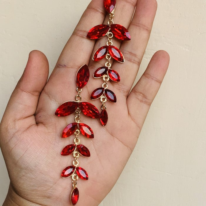 Stylish Western Red Stone Party Earring