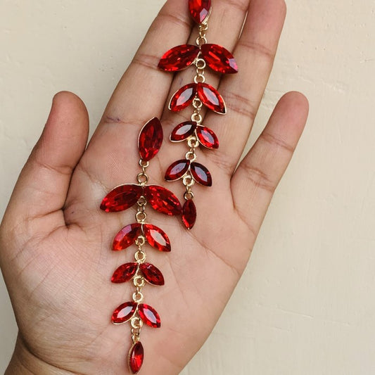 Stylish Western Red Stone Party Earring