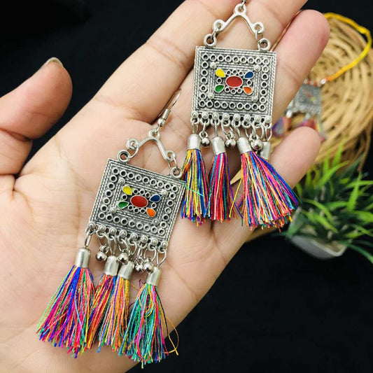 LARQ JEWELS Traditional Afghani Oxidised Meena Work Choker