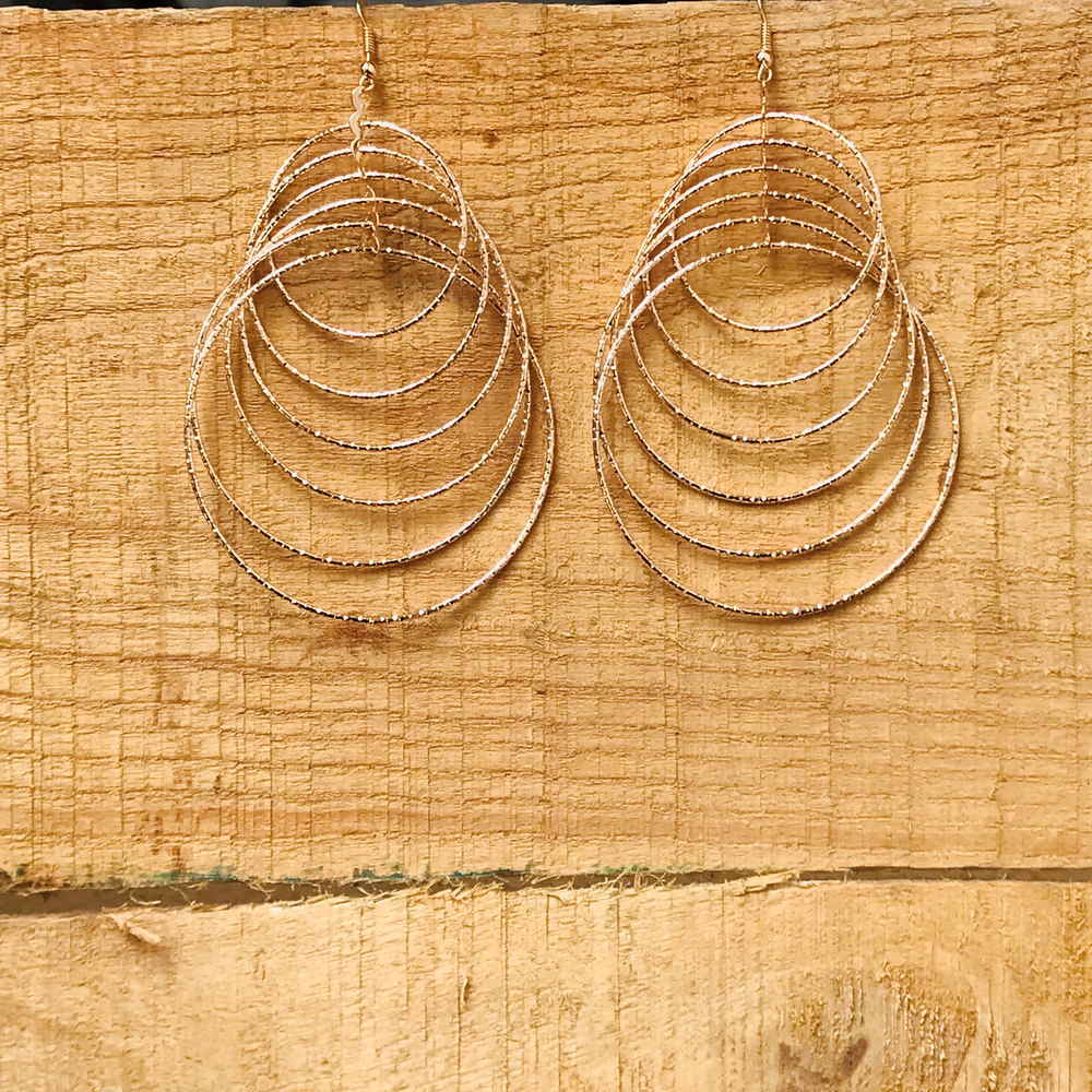 Party Multi Layer Geometric Circle Hoop Earring