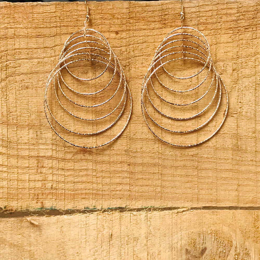 Party Multi Layer Geometric Circle Hoop Earring